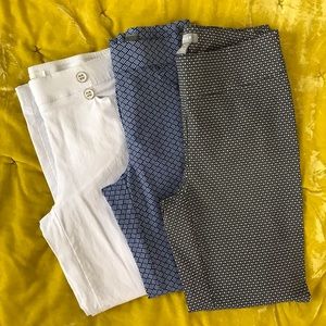 Bundle of 3 skinny cropped dress work pants NWOT